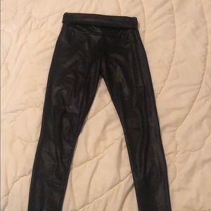 Faux leather leggings